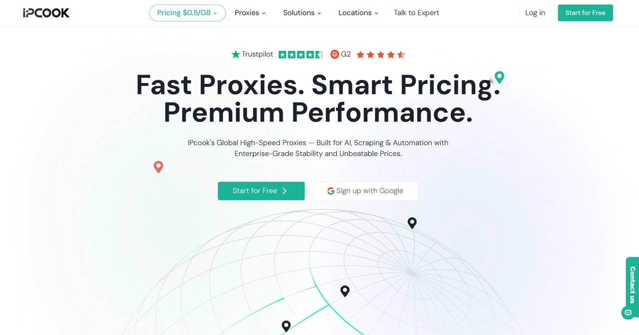 IPcook Reliable Residential Proxies